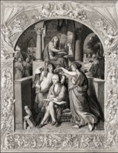 Glorification of Wolfgang Amadeus Mozart, 1756 – 1791, composer of classical music, First Viennese