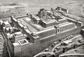 Solomon's Temple, Temple Mount, Jerusalem, Reconstructed by Conrad Schick