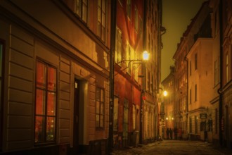 The streets of Scandinavian Stockholm. Shooting Location: Sweden, Stockholm