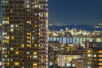 Tokyo night view seen from the Bunkyo Civic Center Observation Deck. Shooting Location: Tokyo