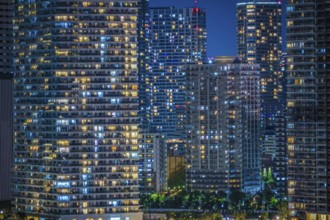 Tokyo night view seen from the Toyosu. Shooting Location: Tokyo metropolitan area