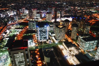 Minato Mirai of night view. Shooting Location: Yokohama-city kanagawa prefecture