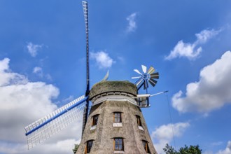 Typical Dutch windmill in Banzkow in Germany