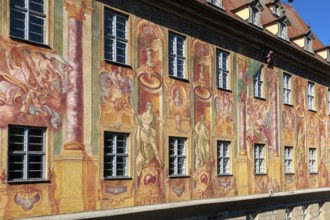 Old Bamberg Town Hall, façade painting with figurative elements, east side
