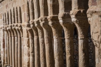 Arcaded gallery of semicircular arches on paired columns, Church of the Savior, 13th century rural