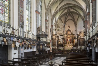 Candle chapel, interior facing east, St., Sankt, Saint