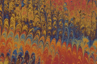 Abstract creative marble pattern texture. Traditional art of Ebru marbling