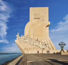 Monument to Discoveries or Padrao dos Descobrimentos to Age of Exploration, shaped as ship woth