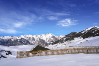 Cerler mountains in Pyrenees of Huesca in Spain
