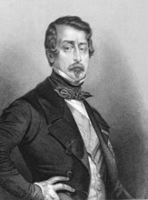 Napoleon III aka Louis Napoleon Bonaparte (1808-1873) on engraving from 1850. President of the