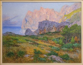 Cala de Sant Vicenç, 1950, Llorenç Cerda, oil on canvas, pollensa museum, Majorca, Balearic