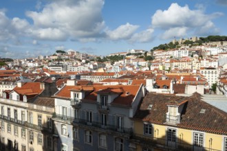 11.06.2018, Lisbon, Portugal, Europe, View of the historical centre Baixa of the Portuguese capital