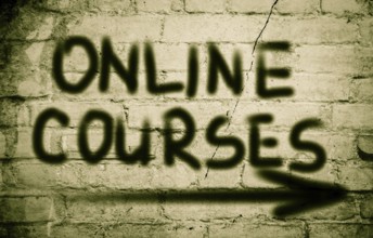 Online Courses Concept