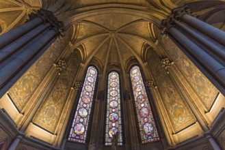 The interior of Lille Cathedral, the Basilica of Notre Dame de la Treille, at Lille, France, Europe