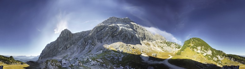 360° panorama of the Alpspitze, Garmisch-Partenkirchen, Bavaria, Germany 360° panoramic of the