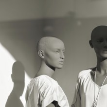 Mannequin as decoration in a shop