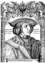 Maximilian I von Habsburg, known as the last knight, 1459 -1519, duke of Burgundy, German king,