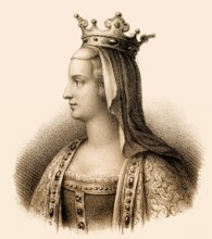 Adélaïde of Paris or Aélis, Adelheid von Friaul, c. 850/853-901, the second wife of Louis the