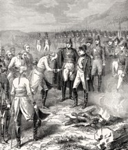 Karl Freiherr Mack von Leiberich surrenders to Napoleon, Battle of Ulm, 1805