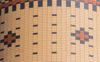 Clinker brick water tower in Mittweida, Germany, Europe