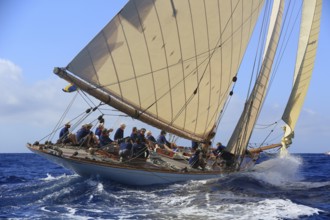 Race Regatta of the last four surviving historic sailing yachts of the 15 metre class during the