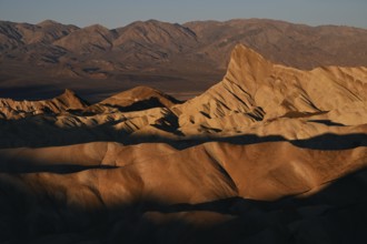 Sunrise at Zabriskie Point in Death Valley National Park, California, USA, North America