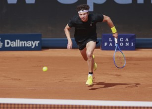 American tennis player Ben Shelton (USA) at the 2025 BMW Open tournament in Munich, Bavaria,