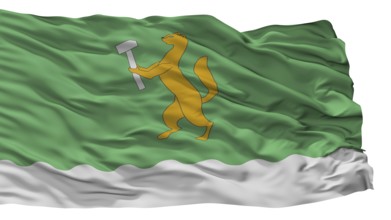 Beloretsk City Flag, Country Russia, Isolated On White Background