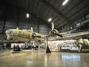 May 24, 2023-Dayton, OH: The Memphis Belle B-17F aircraft on display at the National Museum of the