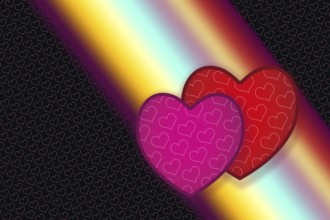 Elegant decorative heart pattern design for fabric, wallpaper, gift paper, banner, cover, poster,