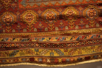 Handmade traditonal rugs in close-up
