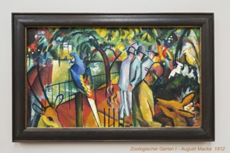 Zoological Garden I, August Macke 1912, Lenbachhaus, Munich, Upper Bavaria, Bavaria, Germany,
