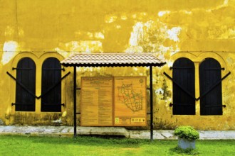 Guide map of Dutch fort, Galle, Sri Lanka, Asia