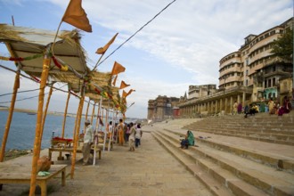 Ram ghat, varanasi, uttar pradesh, india, asia