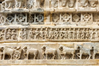 Details from Jagdish Temple, Udaipur, Rajasthan, India, Asia