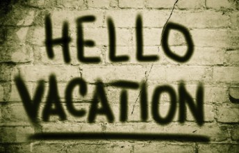 Hello Vacation Concept