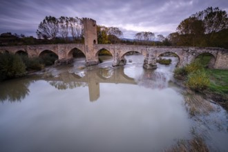 Medieval bridge of Frías, Romanesque origin, Frías, province of Burgos, region of Las Merindades,