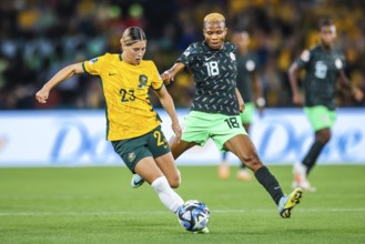 BRISBANE, AUSTRALIA, JULY 27: Kyra COONEY-CROSS of Australia as Australia plays Nigeria at the FIFA