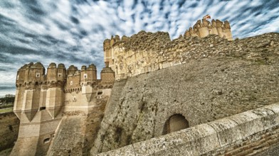 Castle of Coca, 15th Century Gothic Mudejar Style, Spanish Mudejar Brickwork, Village of Coca,