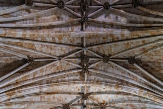 Zamora, Spain, April 7, 2023: Interior view of the Church of San Pedro y San Ildefonso. Directly