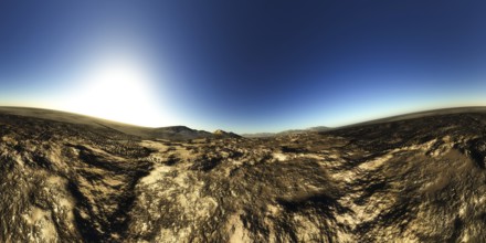 Israel: Negev Desert, Stone Desert, Panorama 360°