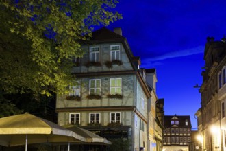 Pictures of the historic old town of Quedlinburg by night