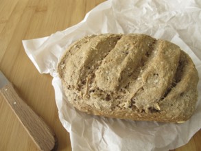 Home-baked wholemeal bread