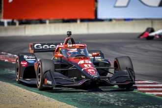 CHRISTIAN LUNGAARD (45) of Hedensted, Denmark practices for the Firestone Grand Prix of Monterey at