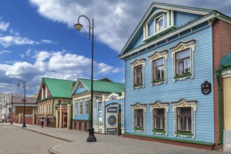 Street in Old Tatar Quarter in Kazan, Russia, Europe