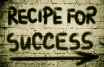Recipe For Success Concept