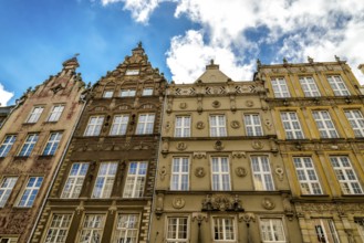 Old town centre of Gdansk in Poland on the Baltic coast