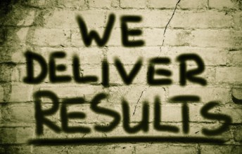 We Deliver Results Concept