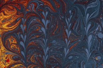 Abstract creative marble pattern texture. Traditional art of Ebru marbling