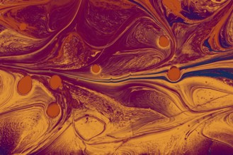 Traditional Ottoman Turkish marbling art patterns as abstract colorful background